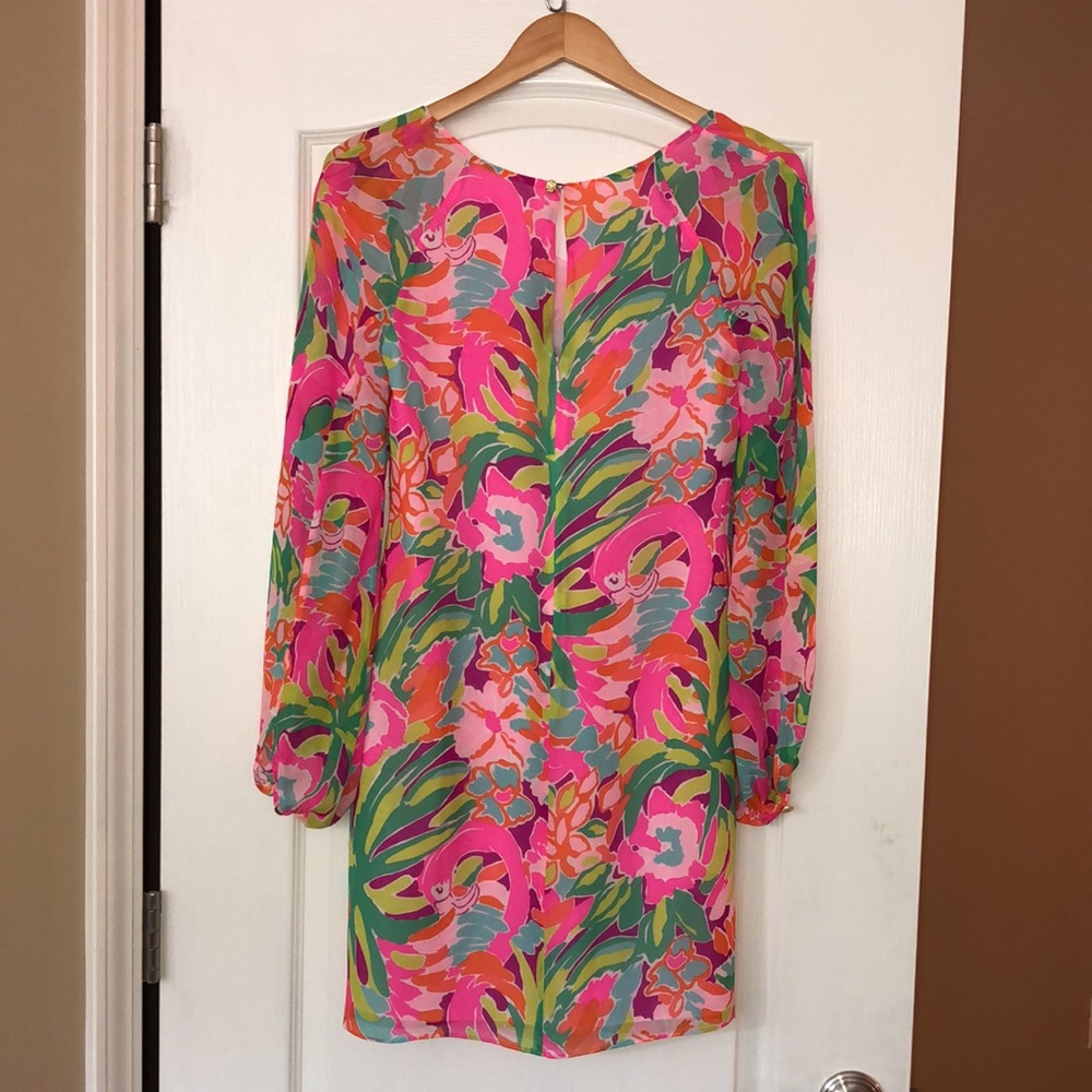 Lilly Pulitzer Carleigh Silk Tunic Dress in Multi Lulu, Size 2. - Picture 8 of 16